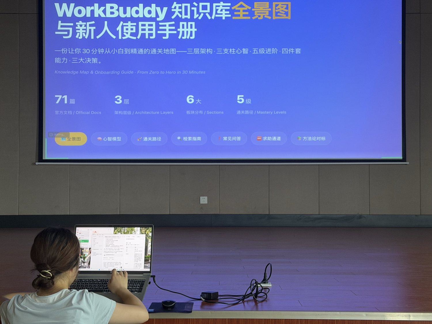 WorkBuddy 知识库全景大屏